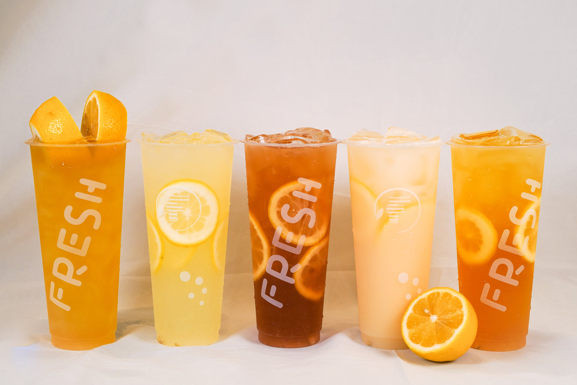 Five original Fresh citrus drinks